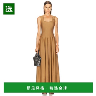 1h可退 香港直邮KHAITE 女士 Jodie 连衣裙 9926511 brown棕色 舒