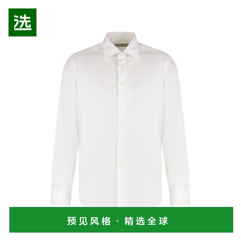香港直邮Canali 男士衬衫 NCL7018GR03298003 SS2025 白色男装