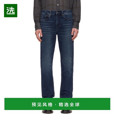 1h可退 香港直邮rag bone 瑞格布恩 男士 蓝色 Fit 2 Slim Fit 牛