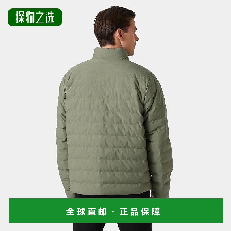 欧洲直邮Helly Hansen 男士绿色聚酯Alby保暖绗缝夹克