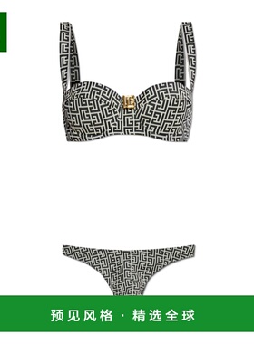 香港直邮Balmain 图案泳衣两件套 BKBC422000