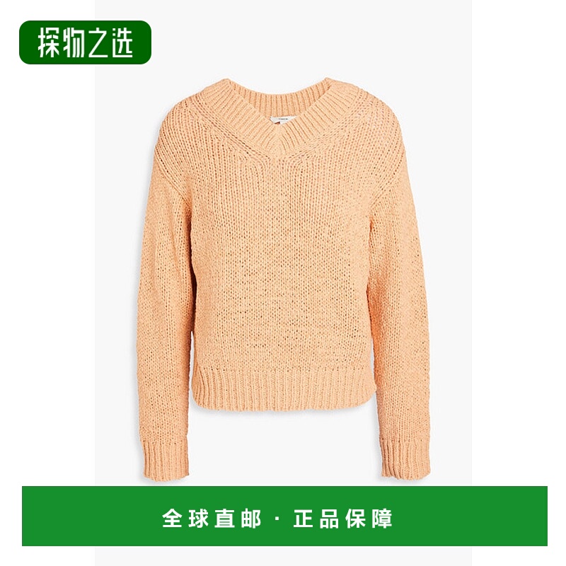 香港直邮VINCE 女士 棉混纺毛衣 V956979429 orange橙色 舒适时尚