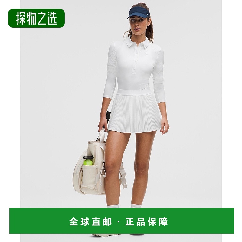 1h可退 欧洲直邮LULULEMON露露乐檬 高腰褶皱Varsity网球裙