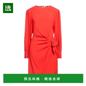 red红色 1h可退 舒适时 缠绕式 连衣裙 香港直邮Semicouture 女士
