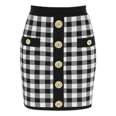 欧洲直邮BALMAIN 女士半身裙包臀裙 CF1LB292KF51EAB