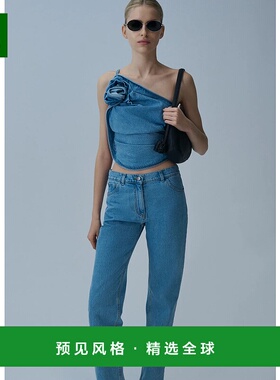 1h可退 香港直邮magda butrym 女士 直筒牛仔裤 181725LIGHTBLUE