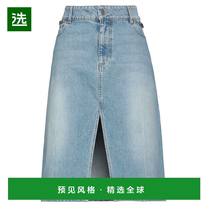 1h可退 香港直邮Stella Mccartney 斯特拉·麦卡特尼 女士 牛仔半