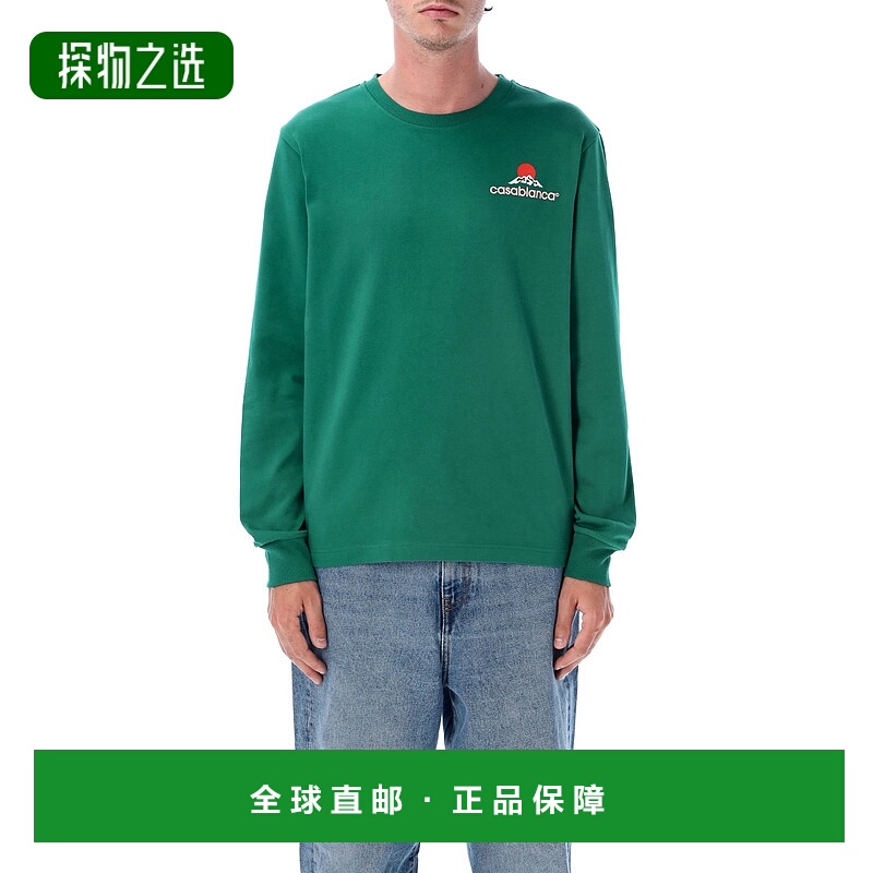 1h可退 香港直邮Casablanca 男士 Montagne 印花长袖T恤 MPF25JTP