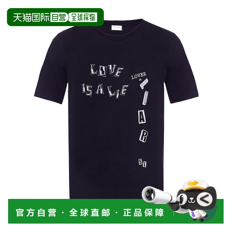 香港直邮Saint Laurent 字母印花T恤 529609YB2UY
