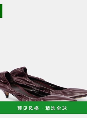 1h可退 香港直邮The Row 女士 Liisa 皮质浅口鞋 red红色 舒适时