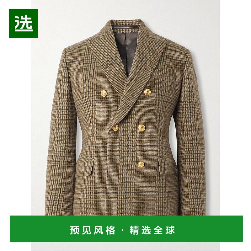 1h可退 香港直邮Tom Ford 汤姆·福特 男士 Incotex 双排扣威尔士