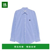 蓝色 香港直邮MSGM STRIPED 4040ME19X26712984 SS2026 男士 衬衫