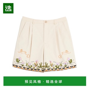 香港直邮Valentino VRDE33ASK 花卉刺绣提花短裤