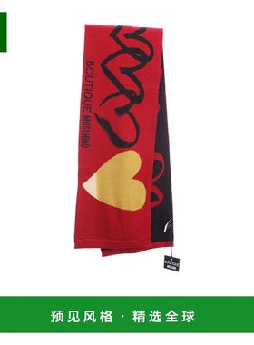 香港直邮MOSCHINO 女士围巾 30716M2574007 AW2021 黑色 徽标围巾