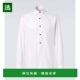 white白色 1h可退 舒 男士 棉府绸衬衫 香港直邮Brioni 布里奥尼