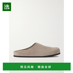 1h可退 香港直邮Common Projects 男士 Logo压纹绒面革木屐 23580
