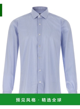 香港直邮BARBA 男士衬衫 I1U12P0150031U0001 AW2025 浅蓝色