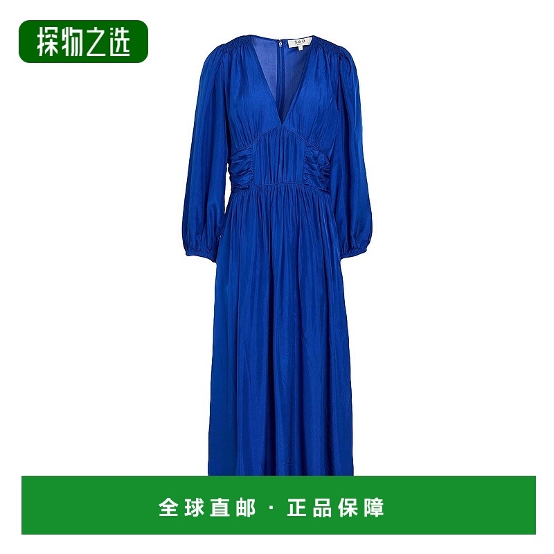 香港直邮SEA 海洋 女士 中长连衣裙 blue蓝色 舒适时尚
