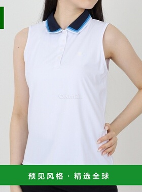 韩国直邮G/Fore高尔夫无袖上装白色POLO衫时尚G4LS23K860D-SNO