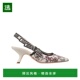 Adior 后跟露跟高跟鞋 香港直邮Dior KCP866FED迪奥皮鞋 低帮