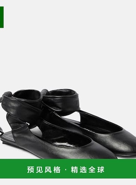 香港直邮The Attico 女士 Cloe 皮质露跟平底鞋 001288单鞋