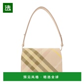 香港直邮Burberry 巴宝莉 女士 1h可退 剪裁格紋斜背包 8103647