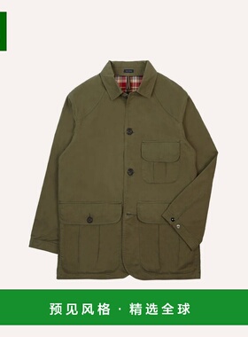 1h可退 香港直邮Drake's 男士 CHASSEUR DR2A1O 25075-01 打蜡绿