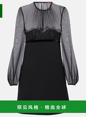 香港直邮MaxMara 麦斯玛拉 女士 Jader sablé 真丝乔其纱迷你连