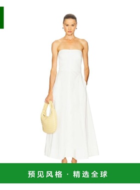 1h可退 香港直邮ST.AGNI 女士 雕刻棉质无肩带连衣裙 W25903MLK