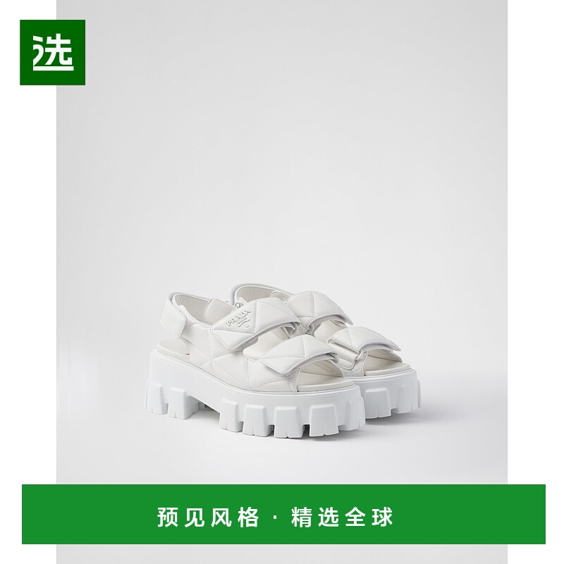 欧洲直邮PRADA (2025新品) Monolith 纳帕皮凉鞋厚底普拉达运动