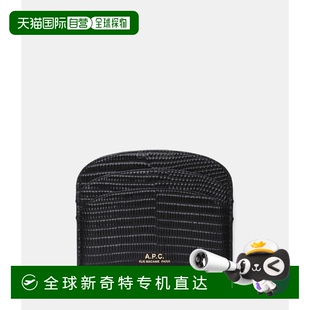 百搭收纳时尚 韩国直邮A.P.C钱包男女同款 潮流简约黑色小型小巧