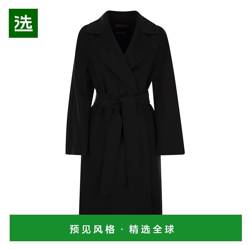 香港直邮MaxMara 麦斯玛拉 女士 CLES 羊毛羊绒真丝大衣 25260161