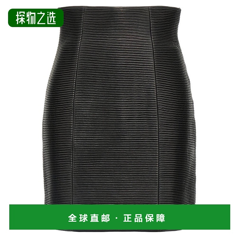 1h可退 香港直邮Balmain 巴尔曼 女士 拉链半身裙 EF1LA495LC62