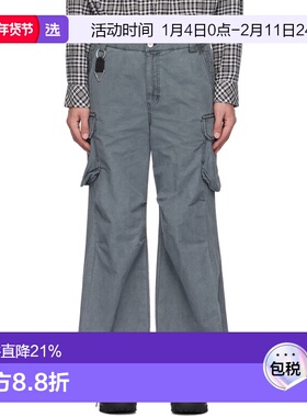 1h可退 香港直邮C2H4 男士 灰色 Weathering Volume 工装裤 R010P