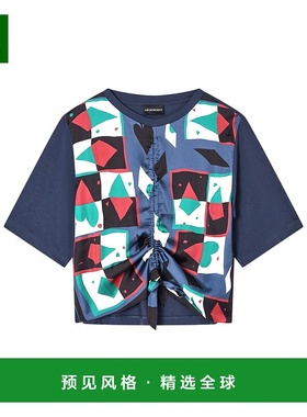 香港直邮Emporio Armani 圆领女装短袖T恤 EW002456AF12597