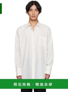 1h可退 香港直邮The Row 男士 白色 Miller 衬衫 970W4266