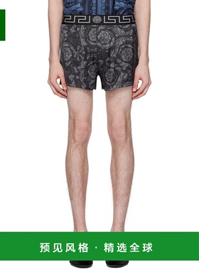 香港直邮versace 范思哲 男士 黑色 Barocco 睡裤 10009481A09263