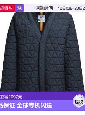 1h可退 香港直邮k way 男士 V领休闲夹克 K11616W blue蓝色 舒适