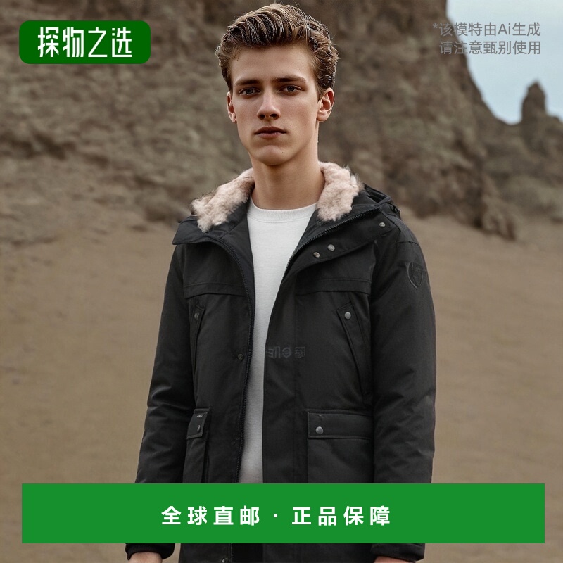 韩国直邮Nobis Yeti 黑色 加拿大白鸭绒羽绒服