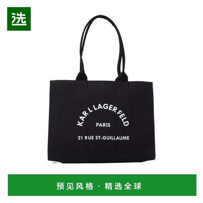香港直邮KARL LAGERFELD 女士手提包 245W3855999 AW2024 黑色