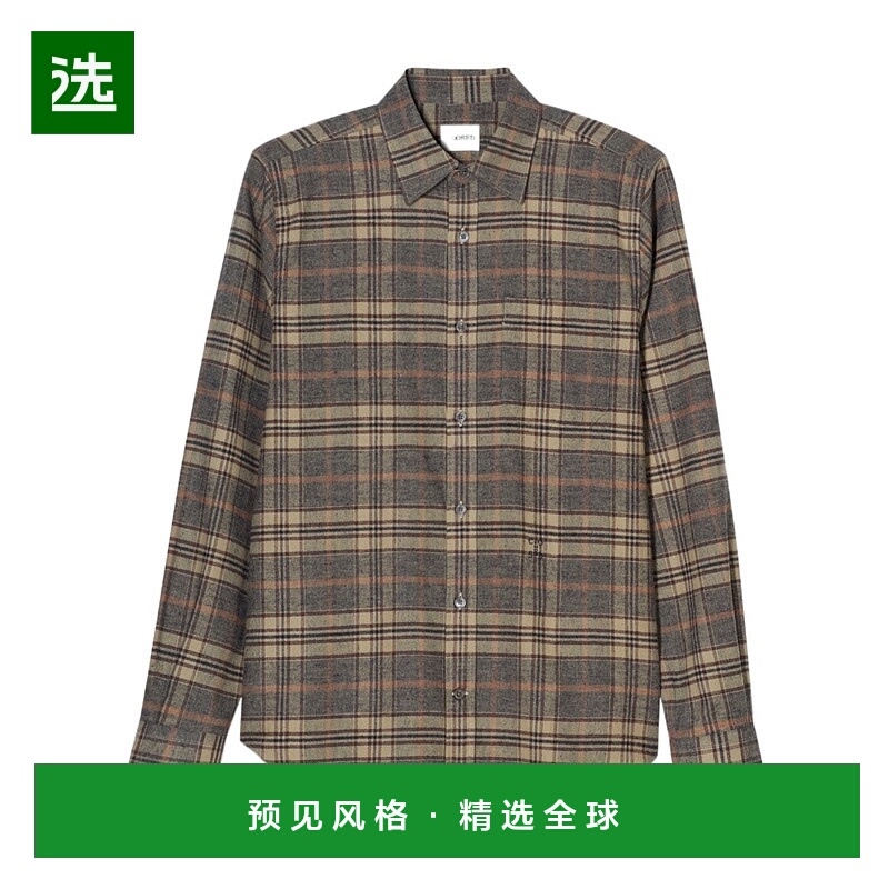 香港直邮Closed 格纹长袖衬衫 C8410221F22