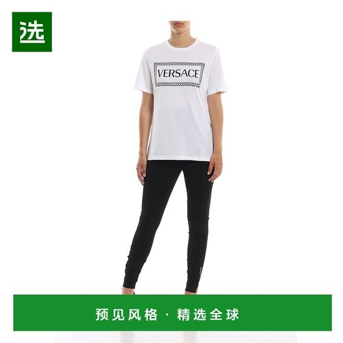 香港直邮Versace 复古徽标T恤 A83915A228806A2048范思哲短袖