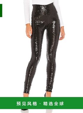 1h可退 香港直邮COMMANDO 女士 珠片打底裤 SLG38 black黑色 舒适