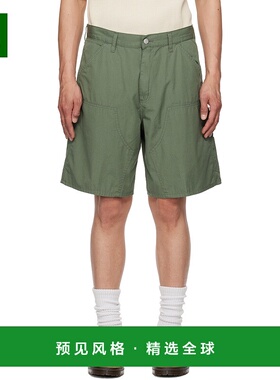 1h可退 香港直邮CARHARTT WIP 男士 绿色 Double Knee 短裤 I0347