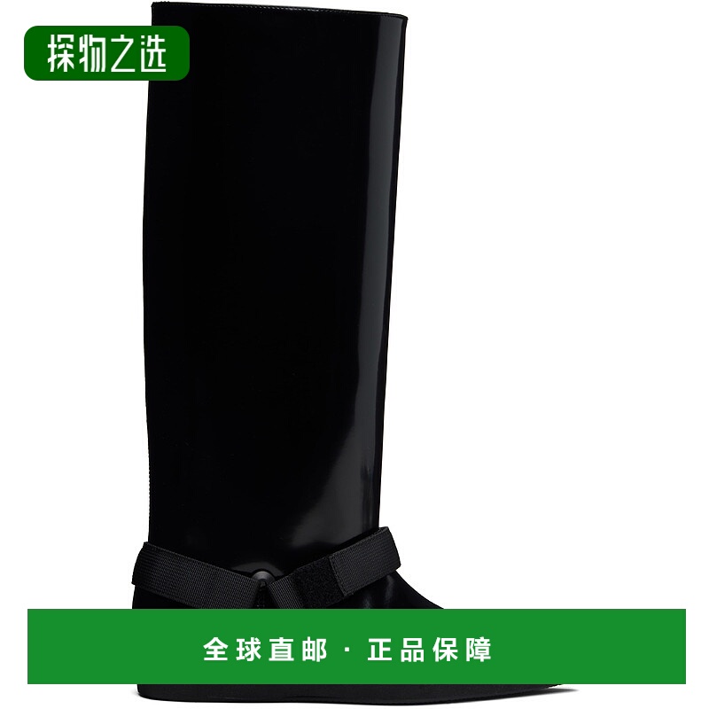 香港直邮Sacai 女士 黑色 Belted 高筒靴 2508249