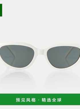 1h可退 香港直邮Celine 思琳 女士 猫眼太阳眼镜 white白色 舒适