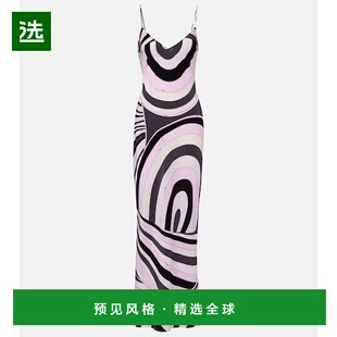1h可退 香港直邮Emilio Pucci 璞琪 女士 Iride 真丝双绉吊带连衣