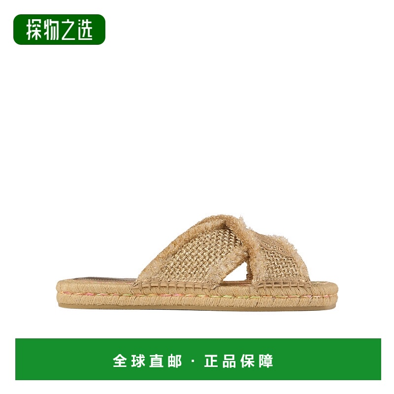 香港直邮Jimmy Choo 方头拖鞋 ACIELSANDALFLATGUB