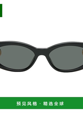 1h可退 香港直邮Jacquemus 男士 黑色 The Ovalo 太阳镜 JAC4C1SU