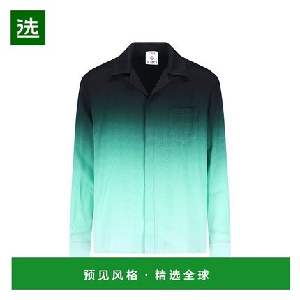 1h可退 香港直邮Casablanca 男士 绿色衬衫 UMPF25SH00603GRADIEN